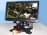 7寸液晶显示器 监视器 安防调试摄像头 1路视频1路音频 宽电压 