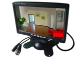 7 inch monitor display home monitoring video output BNC 1 road, standard interface 1 power supplies import screen, widely used in home monitoring equipment security cameras in engineering commissioning