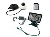 7 inch home monitoring suit hd video monitor with a camera power supply SD card convenient installation
