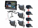 10.1 inch car monitor Quad sets 4 video footage showed 4 road input, four-way video automatic conversion, the built-in separator, can be a single screen, can also be divided into two/three/four pictures showed
