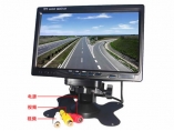 AV 1-way video,1-way audio,7-inch LCD monitor,7-inch display,7-inch car monitor