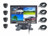 7 inch car monitor Built-in quad, can meet four cameras, shows four images at the same time, also can be 1/2/3 road, road shows, shading facade
