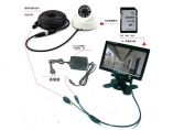 7 inch hd monitor Home monitoring suit can go to the lavatory video thread, the camera need other power supply 32 g save time 7 hours